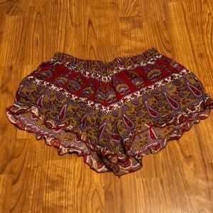 Boho printed shorts